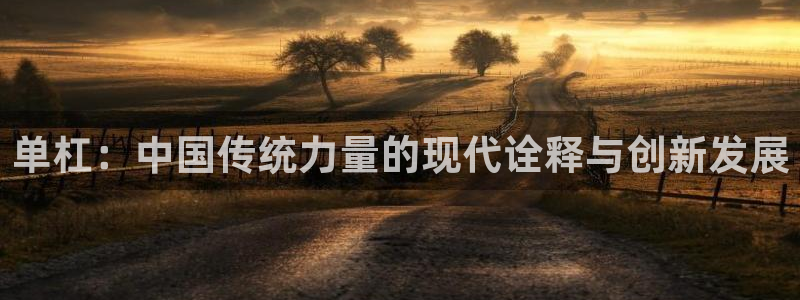  k8凯发怎么注册|首页：单杠：中国传统力量的现代诠释与创新发